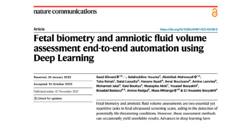 Deepecho’s Research on Fetal Biometry and Amniotic Fluid Volume Automation Published in Nature Communications